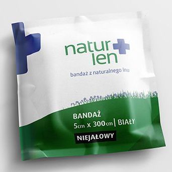 Bandaż 5x300 Biały Niejałowy