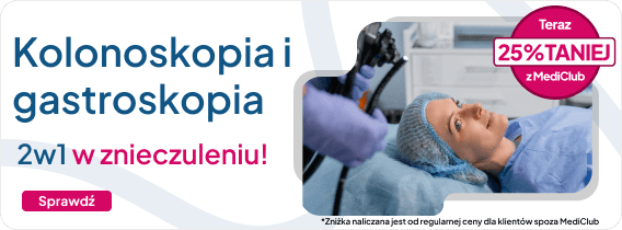 Pakiet: Gastroskopia + Kolonoskopia w znieczuleniu