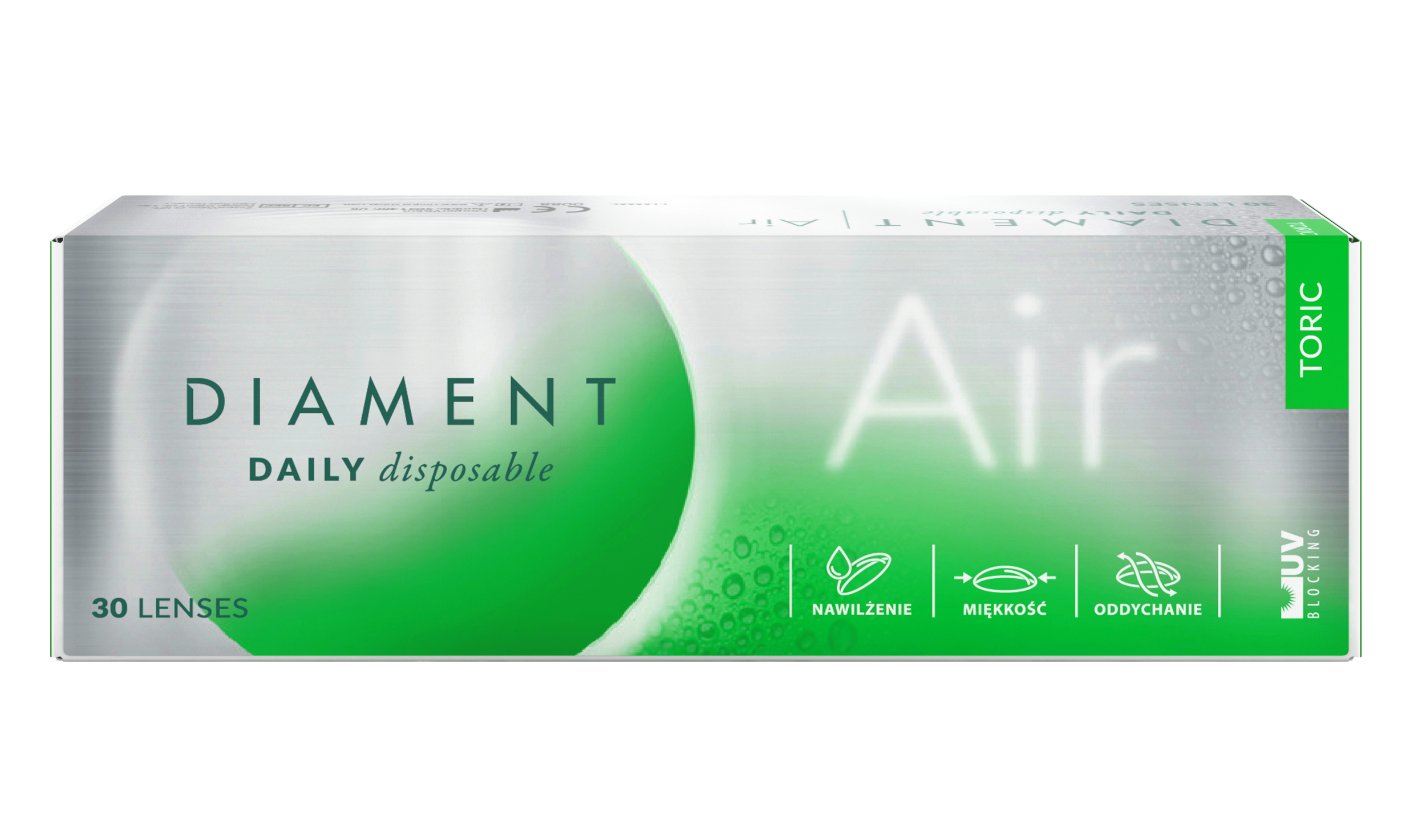 Soczewki kontaktowe Diament Air Toric 30 szt.