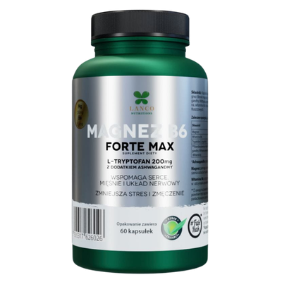 Lanco Nutritions Magnez B6 Forte Max - 60 kapsułek