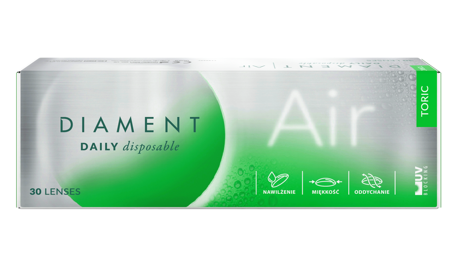 Soczewki kontaktowe Diament Air Toric 30 szt.